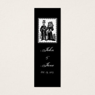 Skeleton Couple - Favor Tag #1 (Customize)