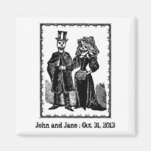 Skeleton Couple - Magnet #2 (Customize)