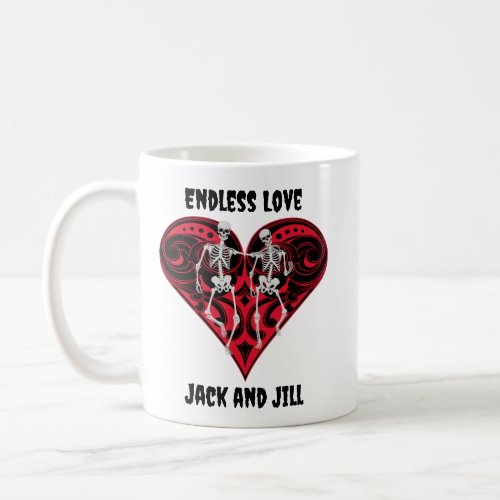 Skeleton Couple Personalized Coffee Mug