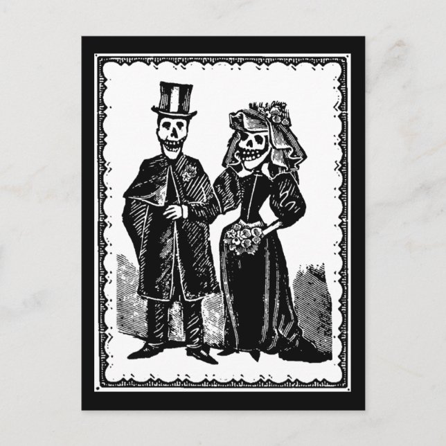 Skeleton Couple - Postcard (Front)