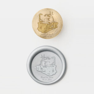 Skeleton Couple Wax Seal Stamp