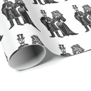 Skeleton Couple - Wrapping Paper (Customize)