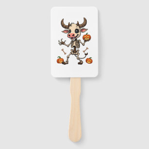 Skeleton Cow Parade Hand Fan