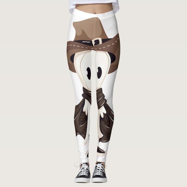 Skeleton Cowboy Collection Leggings (Front)
