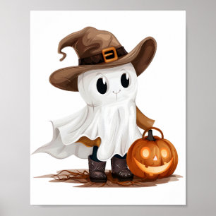 Skeleton Cowboy: Cute and Creepy Poster