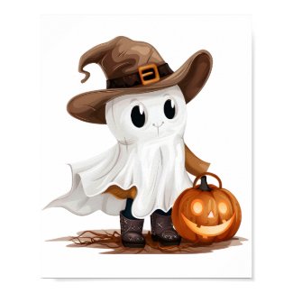 Skeleton Cowboy: Cute and Creepy Poster