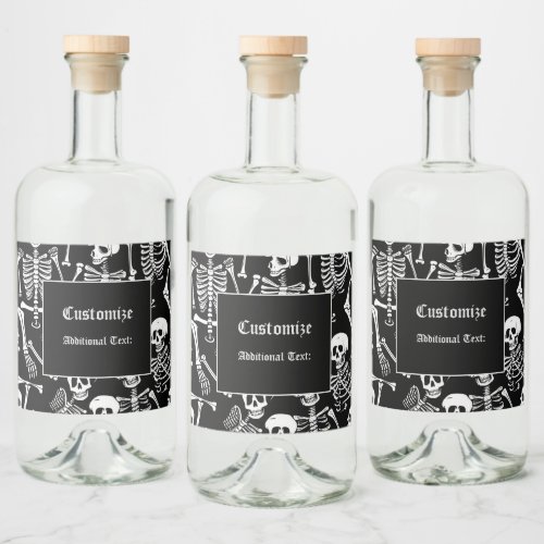 Skeleton Crew Liquor Bottle Label