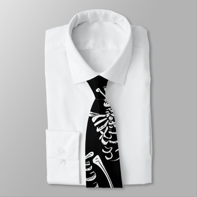 Skeleton Crew Neck Tie (Tied)