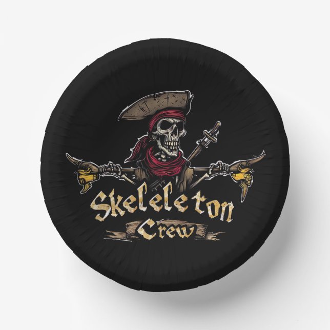 Skeleton Crew Paper Bowls (Front)