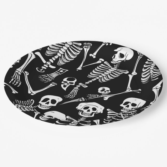 Skeleton Crew Paper Plates (Angled)