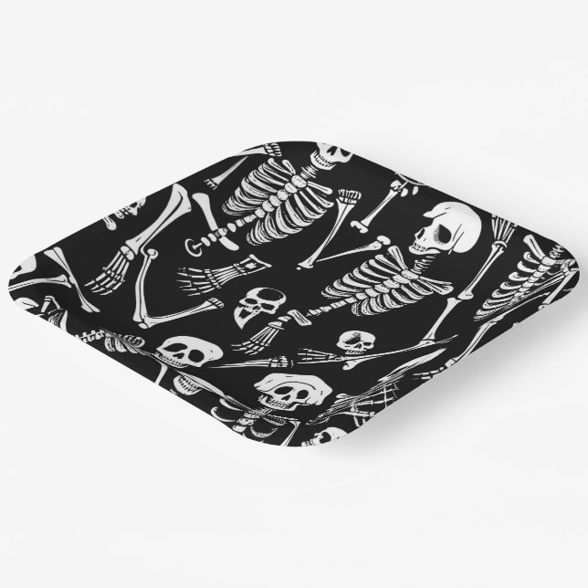 Skeleton Crew Paper Plates (Angled)