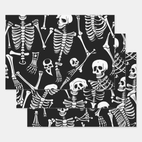 Skeleton Crew Wrapping Paper Sheets