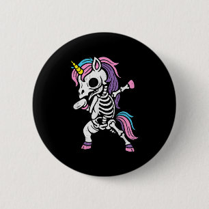 Skeleton Dabbing Unicorn Halloween Costume Boys Gi Button