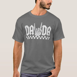 Skeleton Dad Groovy Dada Halloween Costume Pocket T-Shirt