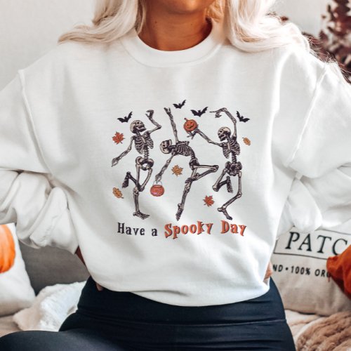 Skeleton Dance Halloween Sweatshirt