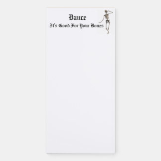 Skeleton Dance Magnetic Notepad