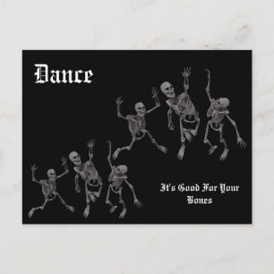 Skeleton Dance Postcard