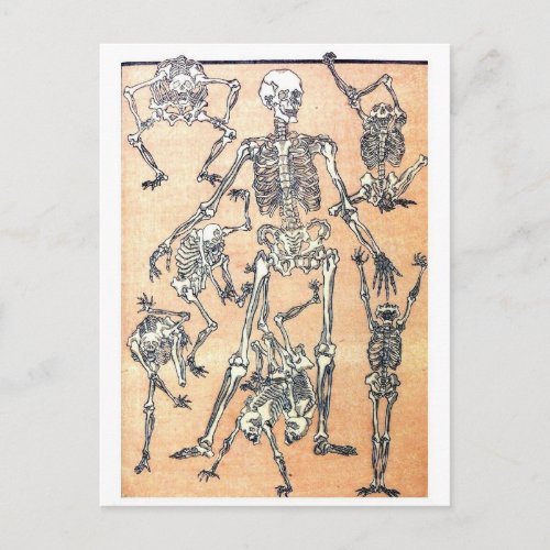 Skeleton Dance postcard