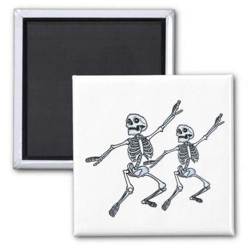 Skeleton Dancing Halloween  Magnet
