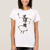 Skeleton dancing in a dynamic pose