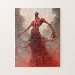 Skeleton Demon Creature Dark Fantasy Horror Jigsaw Puzzle
