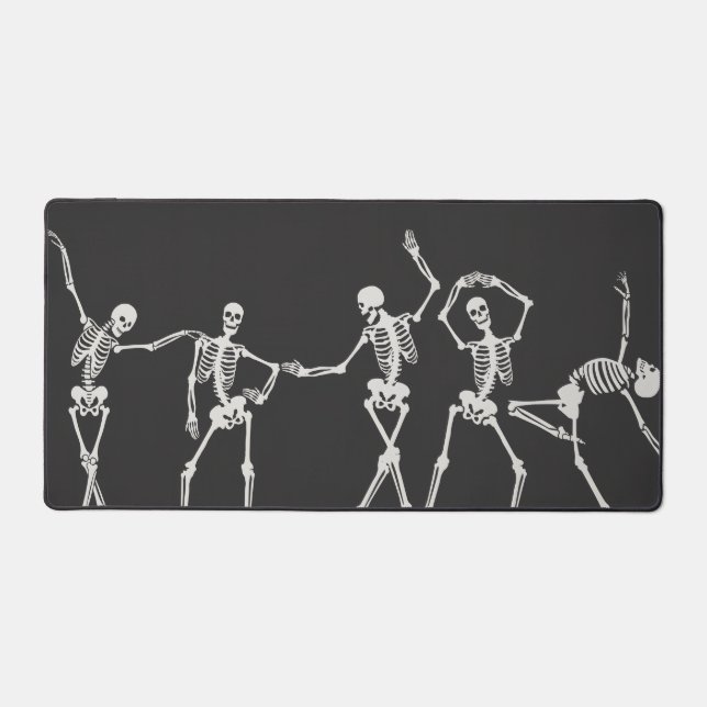 Skeleton Design Halloween Desk mat.  Desk Mat (Front)