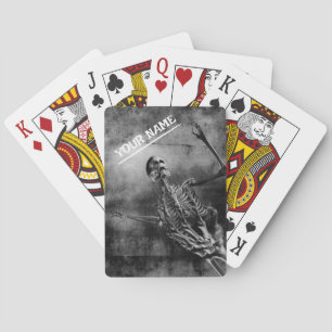 Skeleton design poker cards