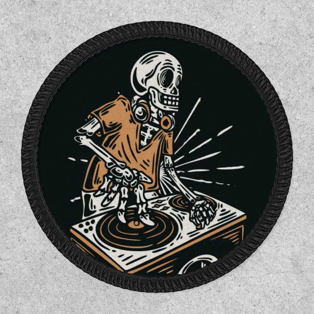 Skeleton DJ  Patch (Front)