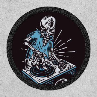 Skeleton DJ Patch
