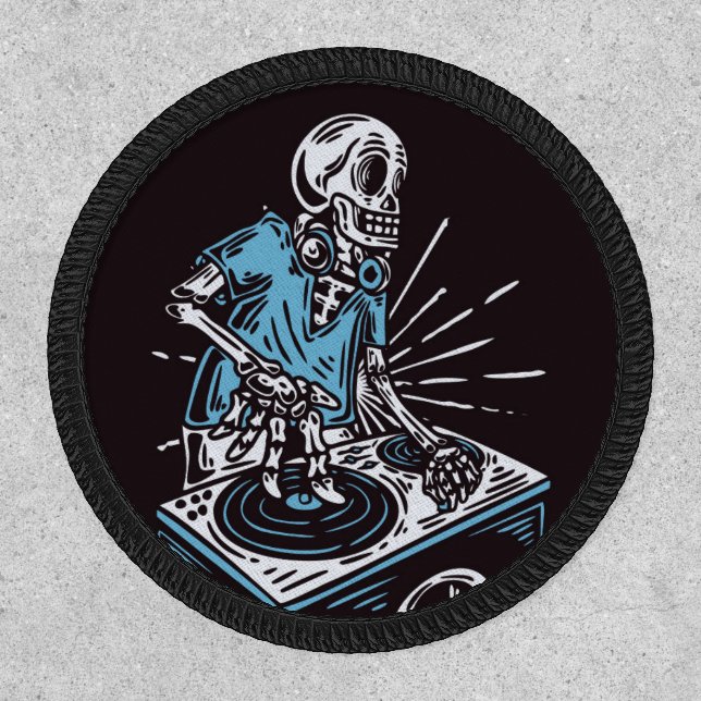 Skeleton DJ  Patch (Front)