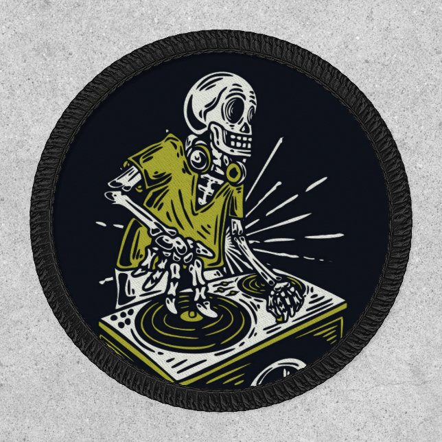 Skeleton DJ  Patch (Front)