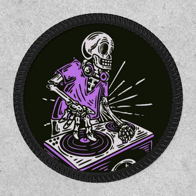 Skeleton DJ  Patch (Front)