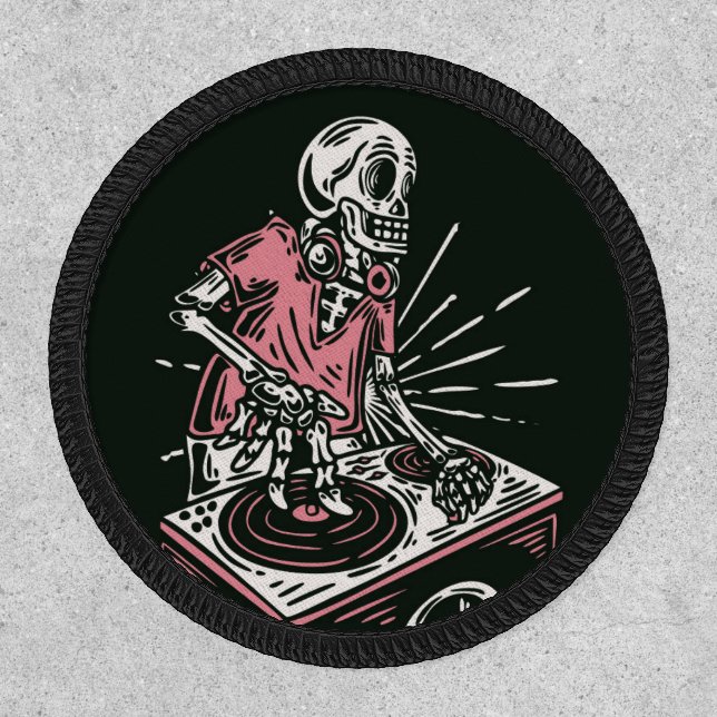 Skeleton DJ  Patch (Front)