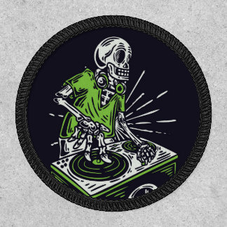 Skeleton DJ Patch