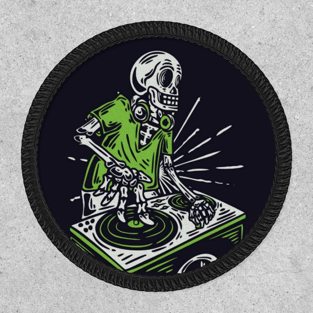 Skeleton DJ  Patch (Front)