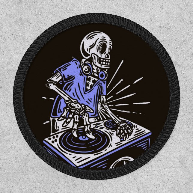 Skeleton DJ  Patch (Front)