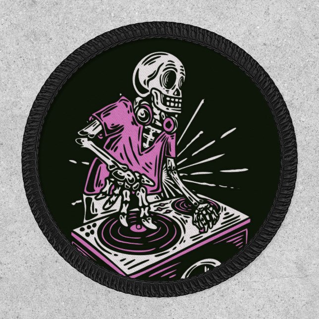 Skeleton DJ  Patch (Front)