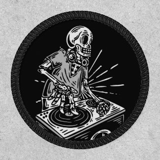 Skeleton DJ Patch
