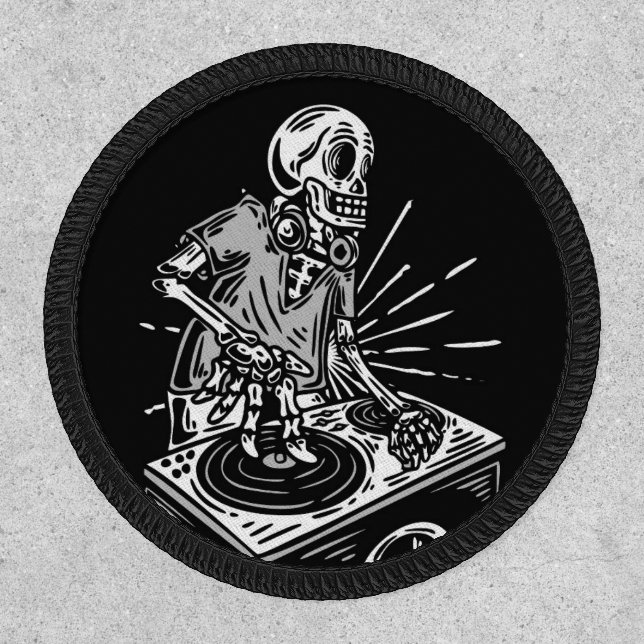 Skeleton DJ  Patch (Front)