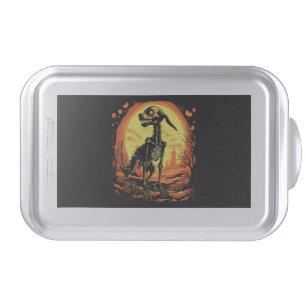 Skeleton Dog Halloween Art Cake Pan