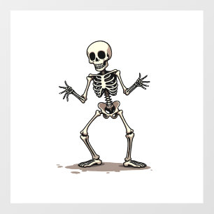 Skeleton Doing the Dab � Funny Halloween Dance Shi Floor Decals