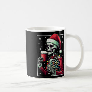 Skeleton Drinking Cocoa - Funny Hot Chocolate Xmas Coffee Mug