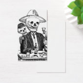 Skeleton Drinking Tequila and Smoking, Mexico (Desk)