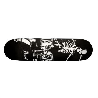 skeleton drum skate skateboard