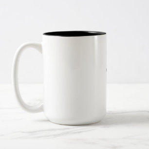 Skeleton Drummer Two-Tone Coffee Mug
