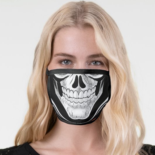 Skeleton Face Face Mask (Worn Her)