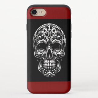 skeleton face iPhone 8/7 slider case