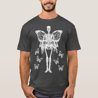 Skeleton Fairy Esthetic Grunge Goth Gothic Fairy T-Shirt