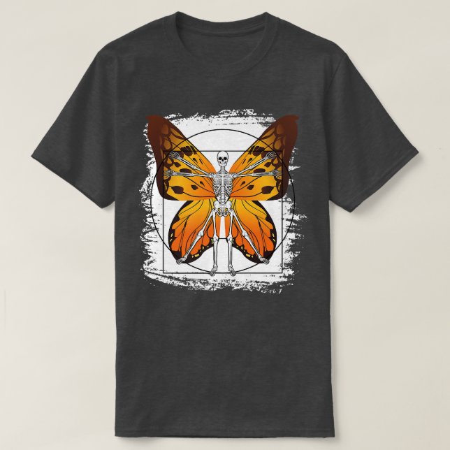 Skeleton Fairy Fantasy Grunge Esthetic Goth Gothi T-Shirt (Design Front)