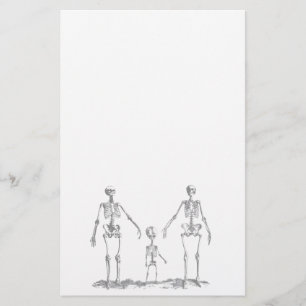 Skeleton Family Stationery